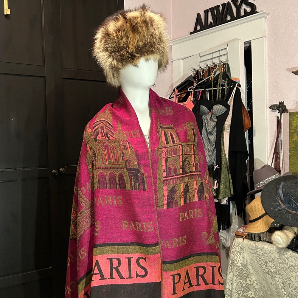 Paris blanket, scarf